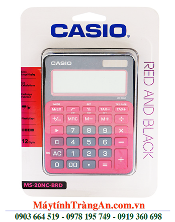 Casio MS-20NC-BRD, Máy tính tiền Casio MS-20NC-BRD loại 12 số DIgits| CÒN HÀNG 